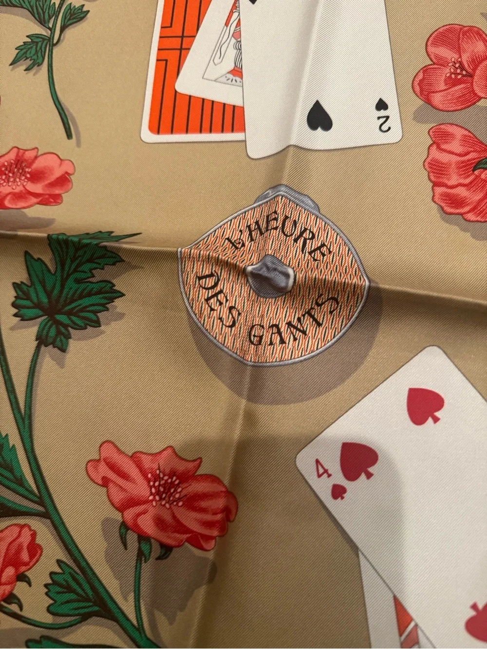 Hermes L’Heure Des Gant 90 Silk Scarf - Picture 3 of 7